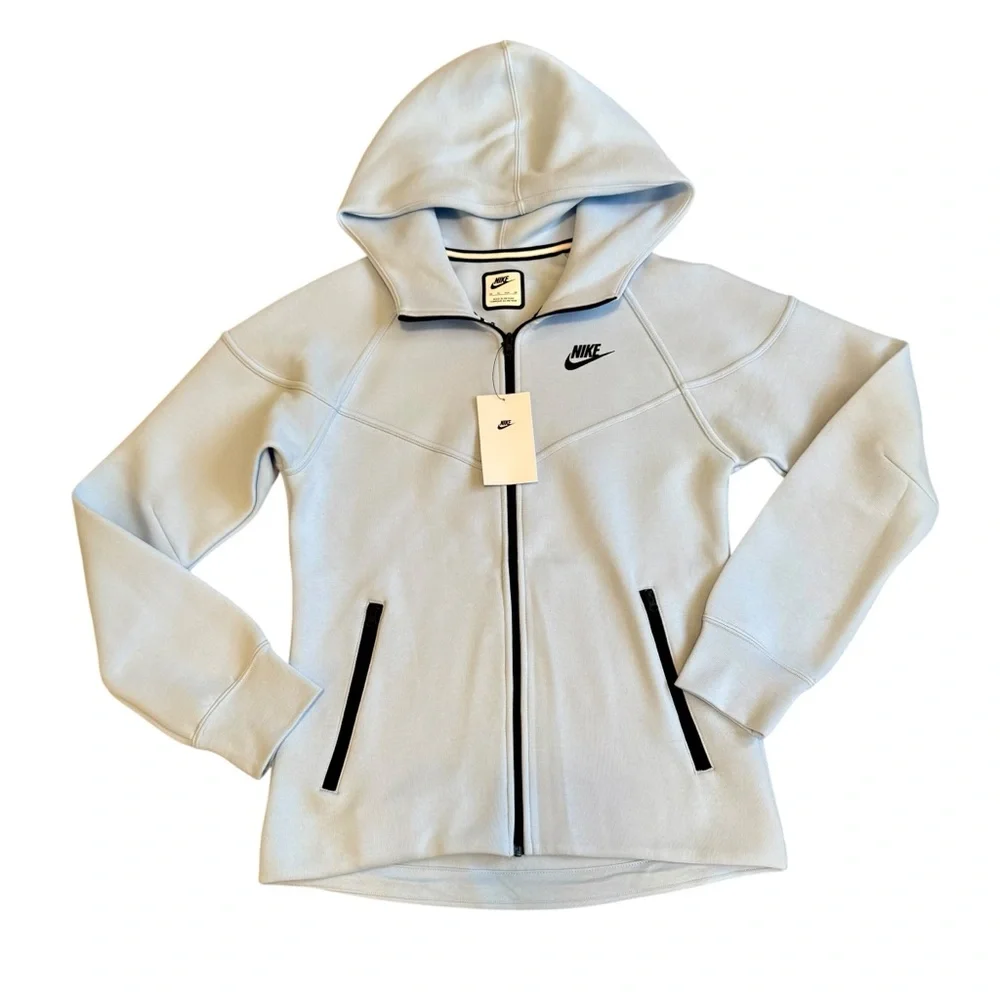NWT Women's Nike SPTCAS Sportswear Tech Fleece Windrunner Full Zip Hoodie XS - Picture 2 of 10